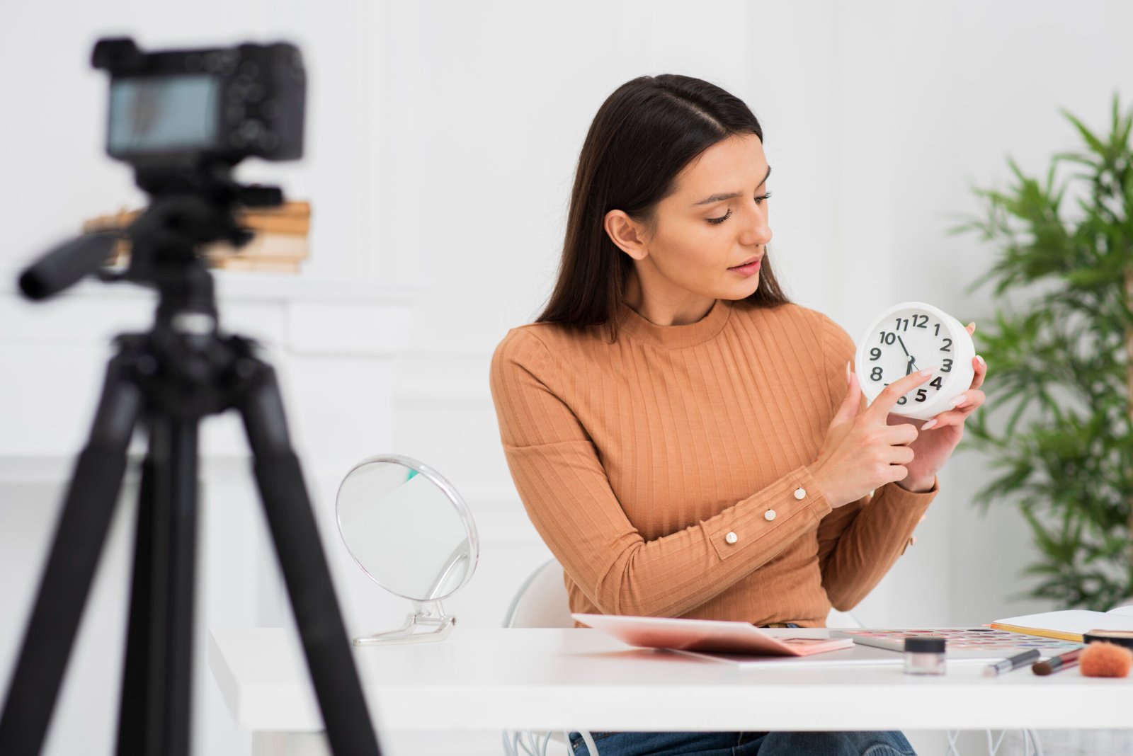 Camera and audio equipment on location